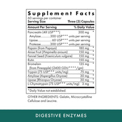 Close-up of Michael's Digestive Enzymes capsules