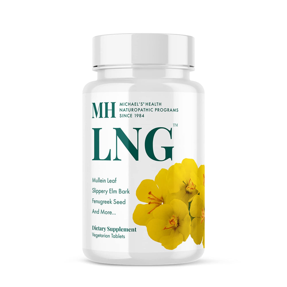 Michael's LNG lung support bottle label