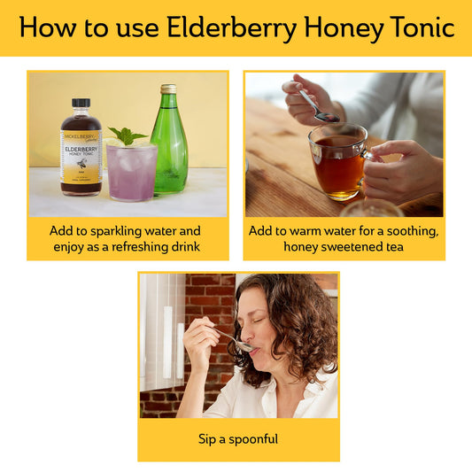 Back label and bottle of Mickelberry Gardens throat spray – 2 oz, pack of 2