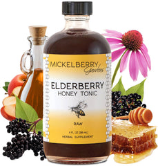Mickelberry Gardens Elderberry Honey Tonic bottle 8 oz