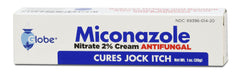 Pharmacist-recommended Globe Miconazole cream on shelf