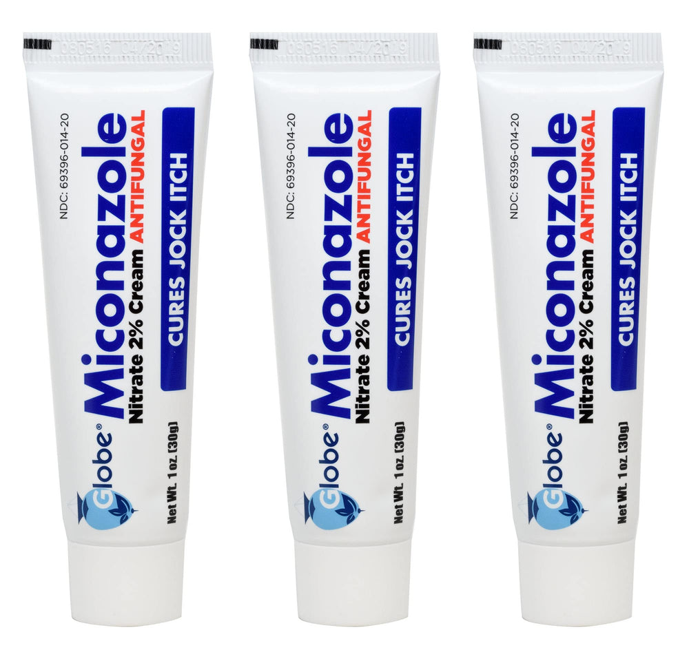 Miconazole Globe tube application demonstrating athlete's foot relief