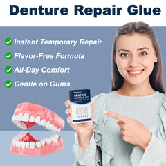 Micro brush applicators for denture glue