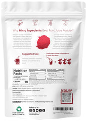 Beet root powder scoop showing 3.5 g serving