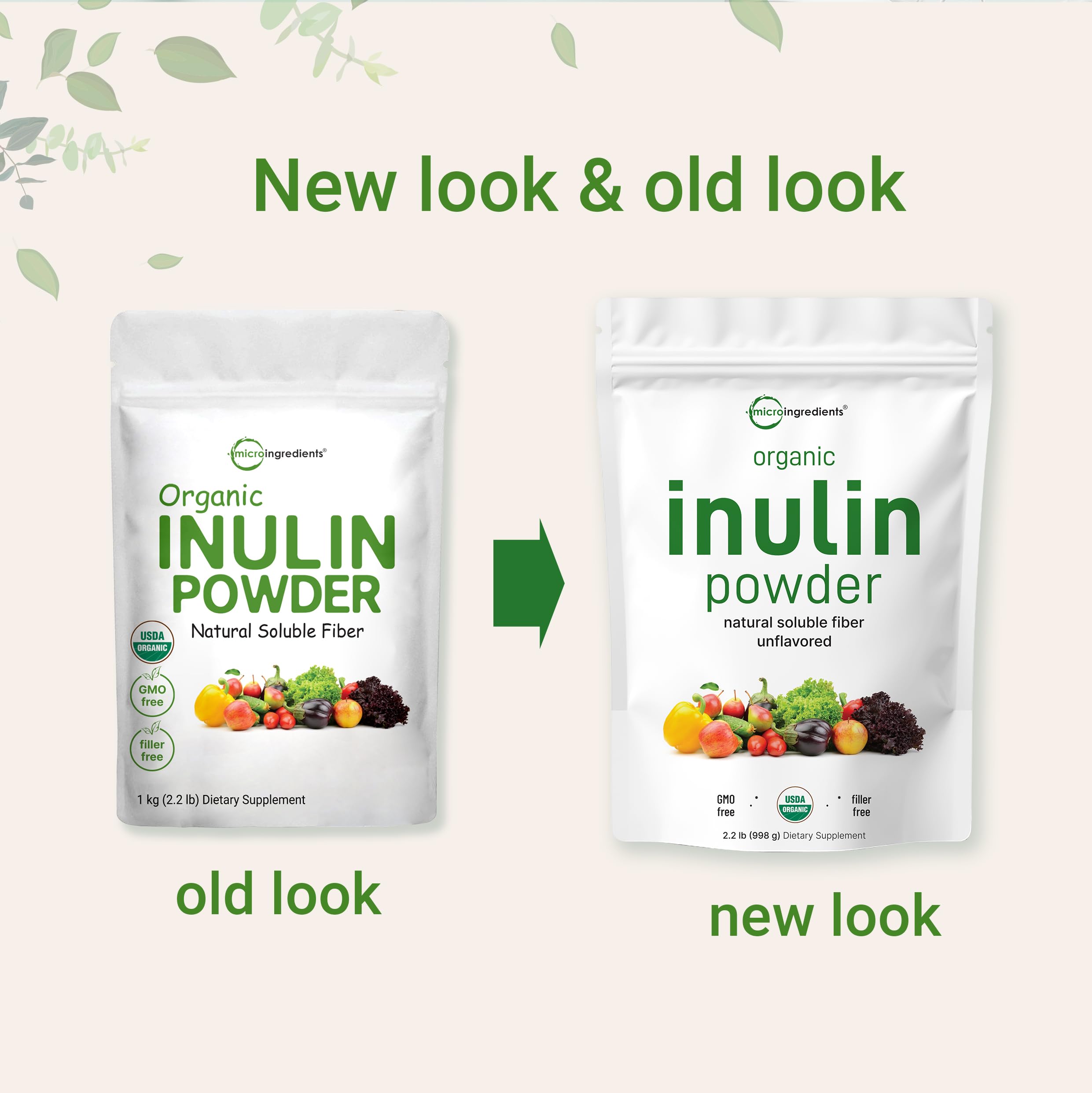 Label details for Organic Inulin FOS Powder
