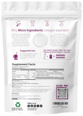 Micro Ingredients Multi Collagen Packet Open demonstrating easy mixing into drinks.