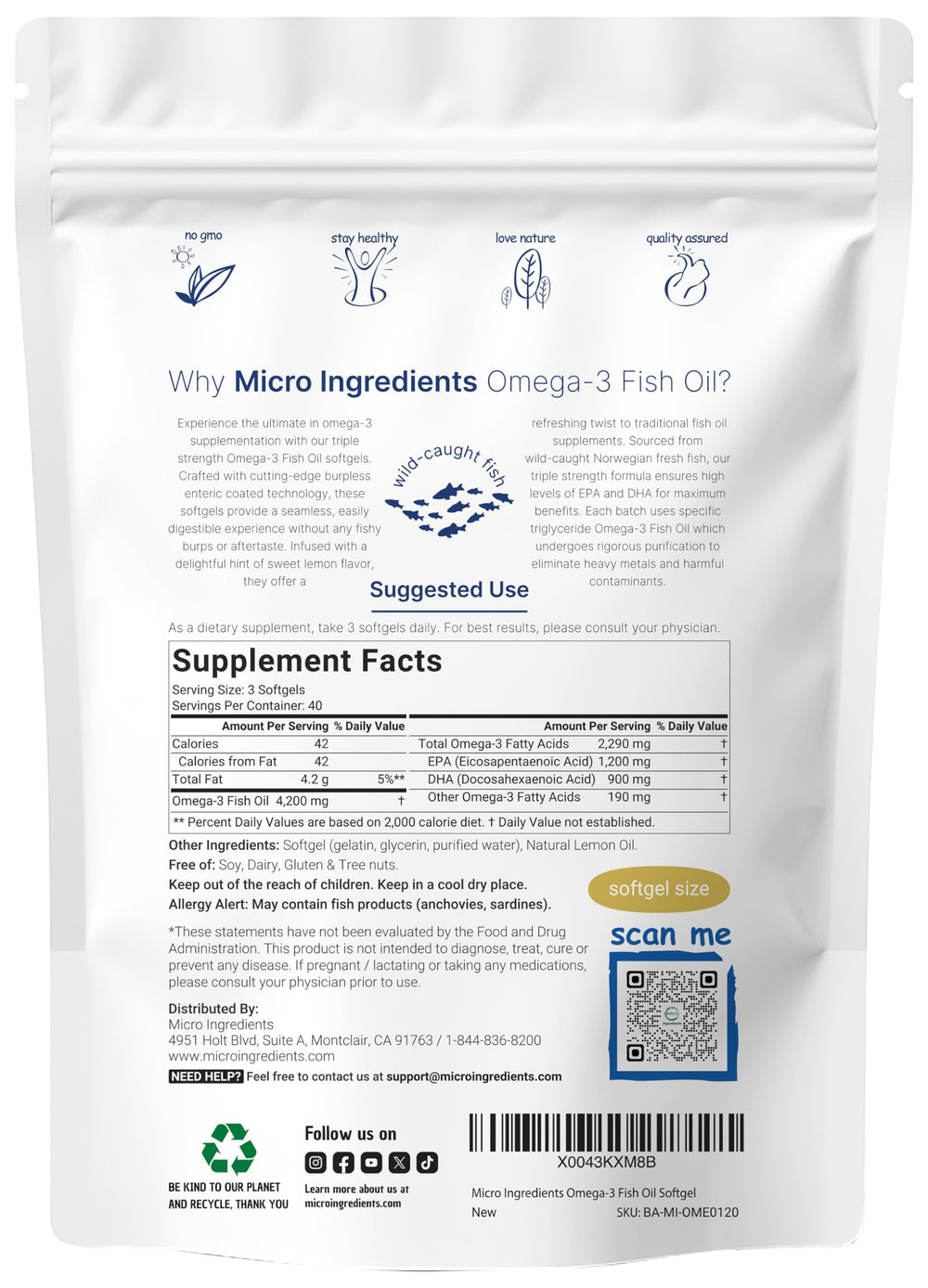 Enteric-coated softgels for burpless digestion
