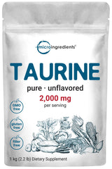Micro Ingredients Taurine Powder 1kg pouch