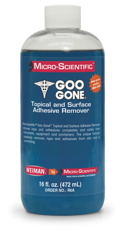 Micro-Scientific Goo Gone topical remover bottle pour for quick adhesive removal