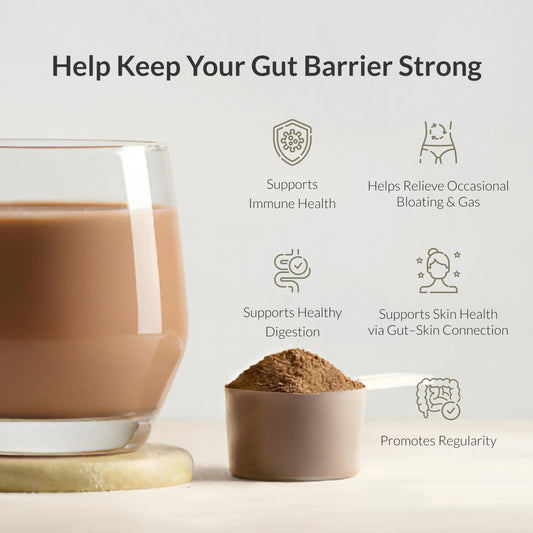 Chocolate flavor powder canister with label