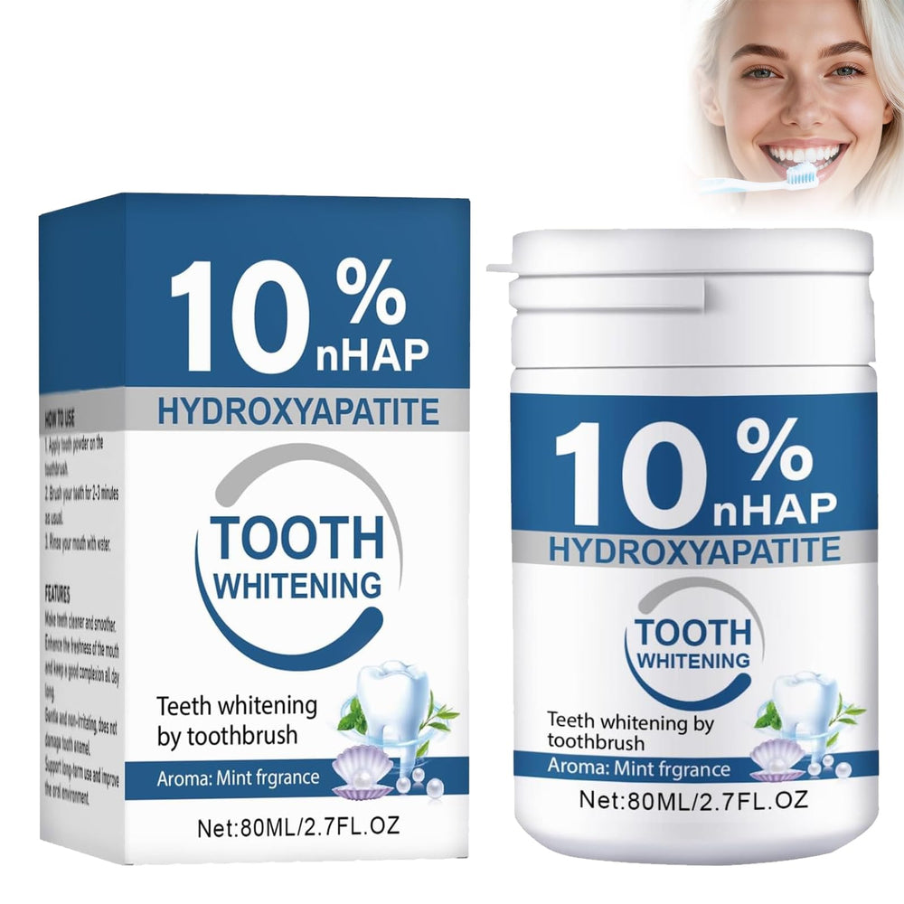 Package or jar of microcrystalline hydroxyapatite powder