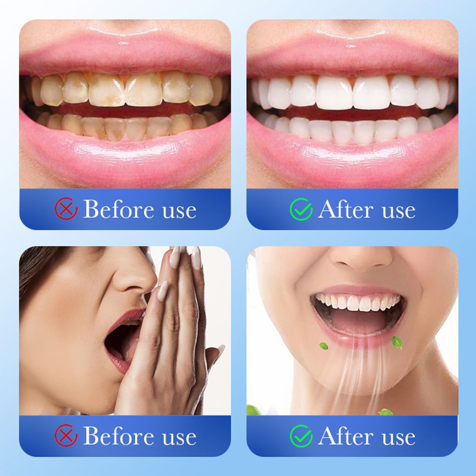 Hydroxyapatite powder removes teeth stains
