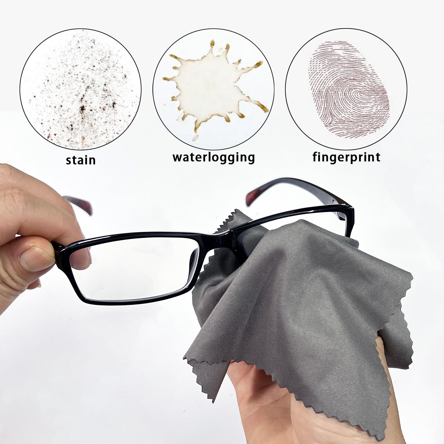 Microfiber cleaning cloth for camera lenses (6x7 inches)