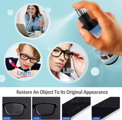Microfiber cleaning cloth for eyeglasses