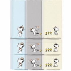 Snoopy-themed microfiber cleaning cloth for glasses (9-pack)