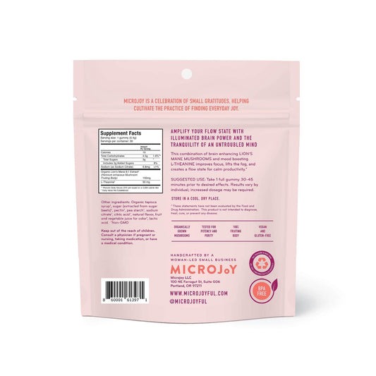 Microjoy Concentrate Gummies Lemon Flavor packaging