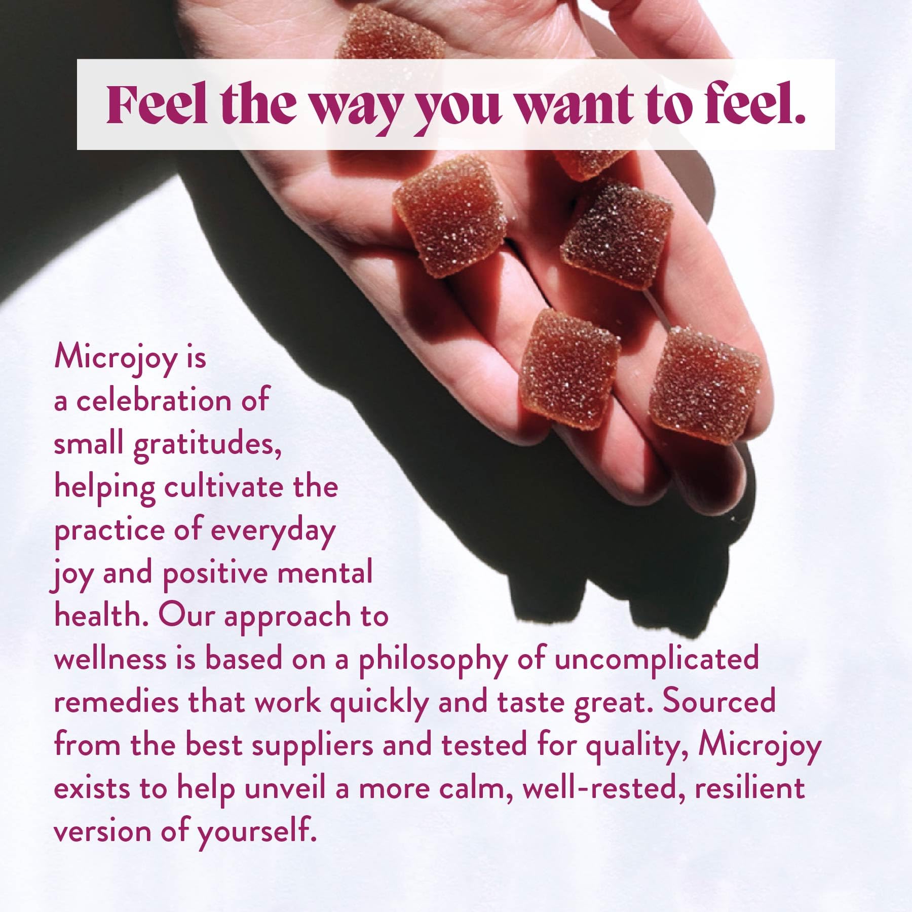 Eco-friendly, post-consumer recycled packaging for Microjoy Gummies