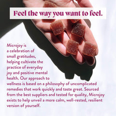 Eco-friendly, post-consumer recycled packaging for Microjoy Gummies