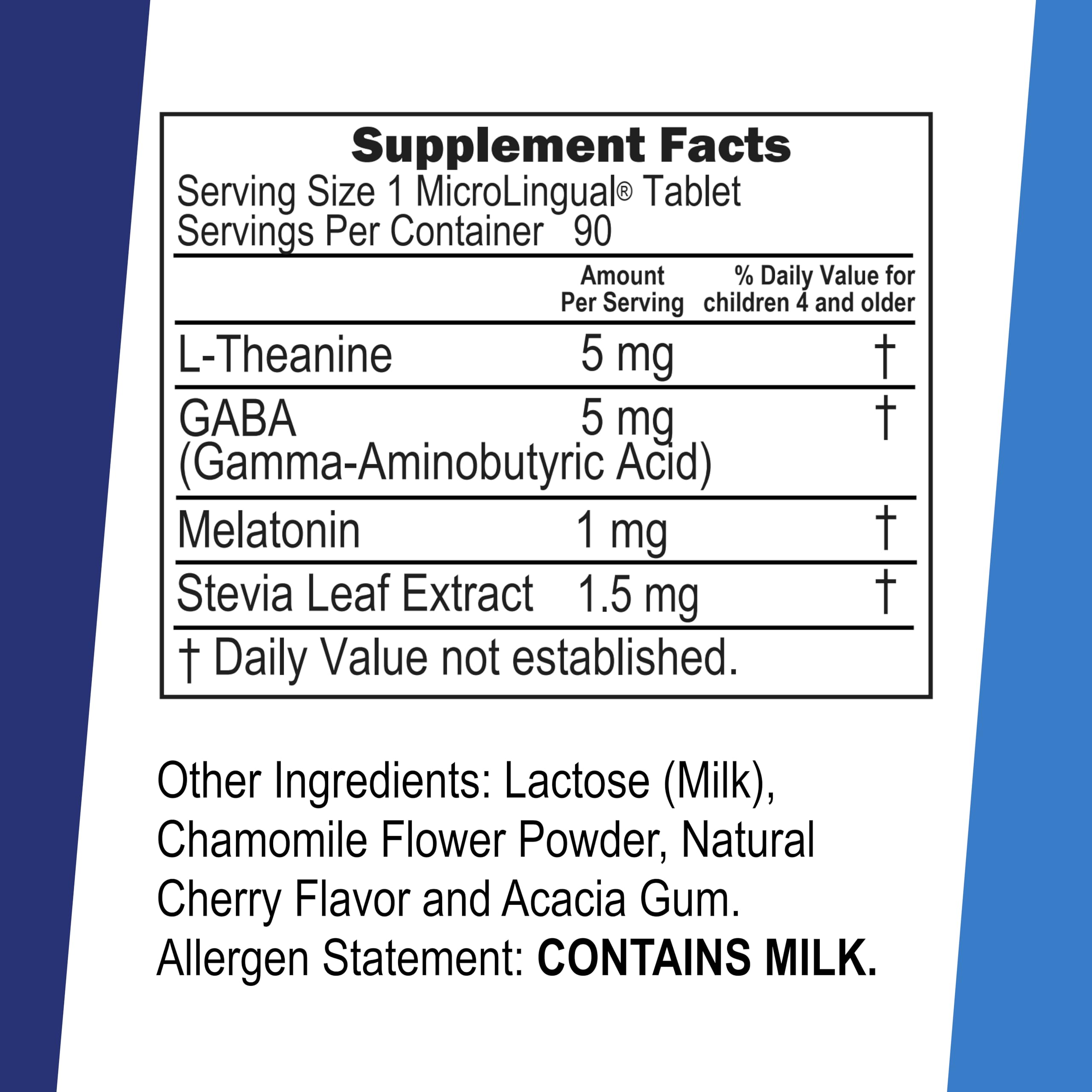 Close-up of microLingual dissolvable tablets