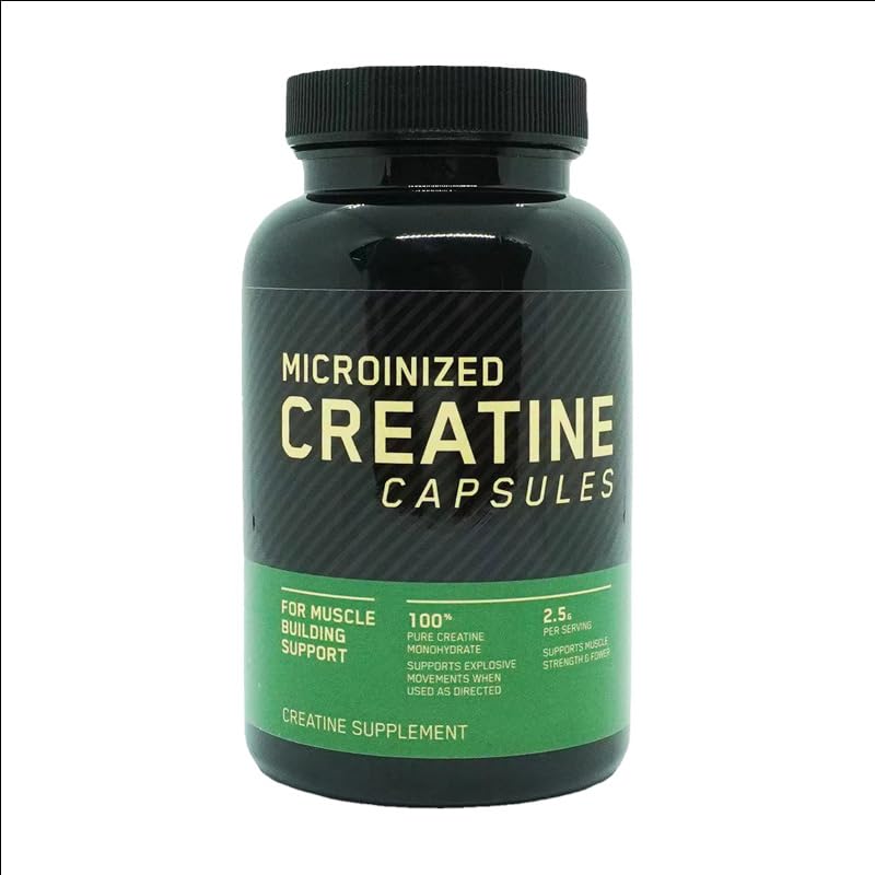 Micronized Creatine Monohydrate Capsules bottle – 60 count