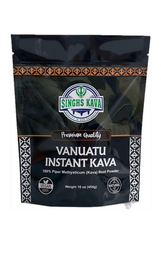 Close-up of smooth, fine kava powder texture for easy dissolving