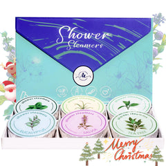 Midlaso shower steamers with blue packaging for a calming spa moment at home
