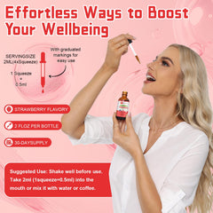 Sugar-free and hormone-free Migcopat bottle label