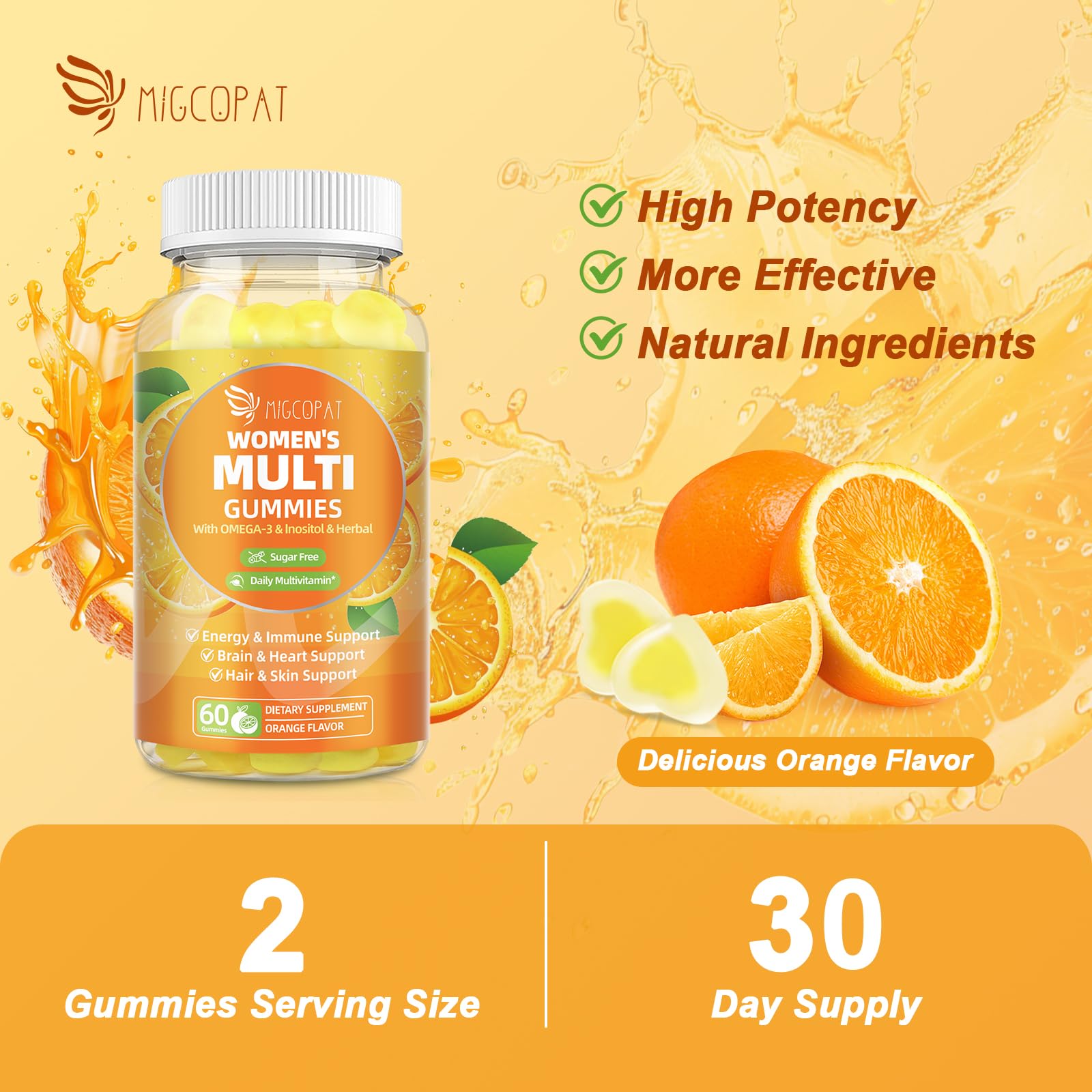 Vitamin A, C, D3, E, B12 and minerals from Migcopat