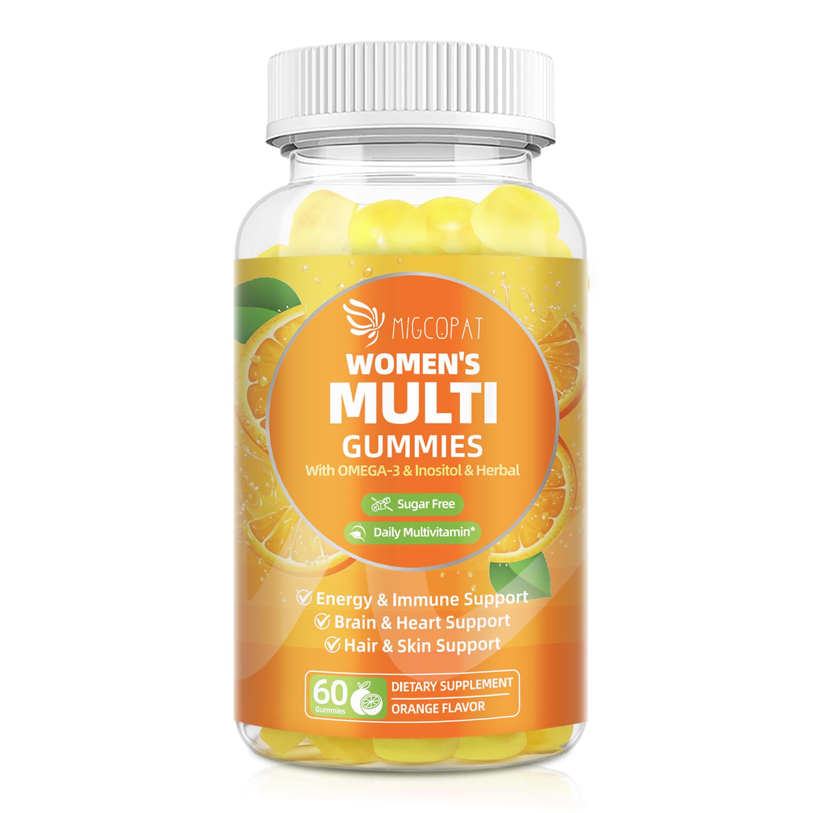 Vegan-friendly, sugar-free Migcopat gummies
