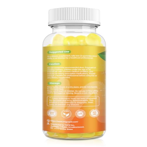 Migcopat gummies packaging highlighting heart, brain, energy support