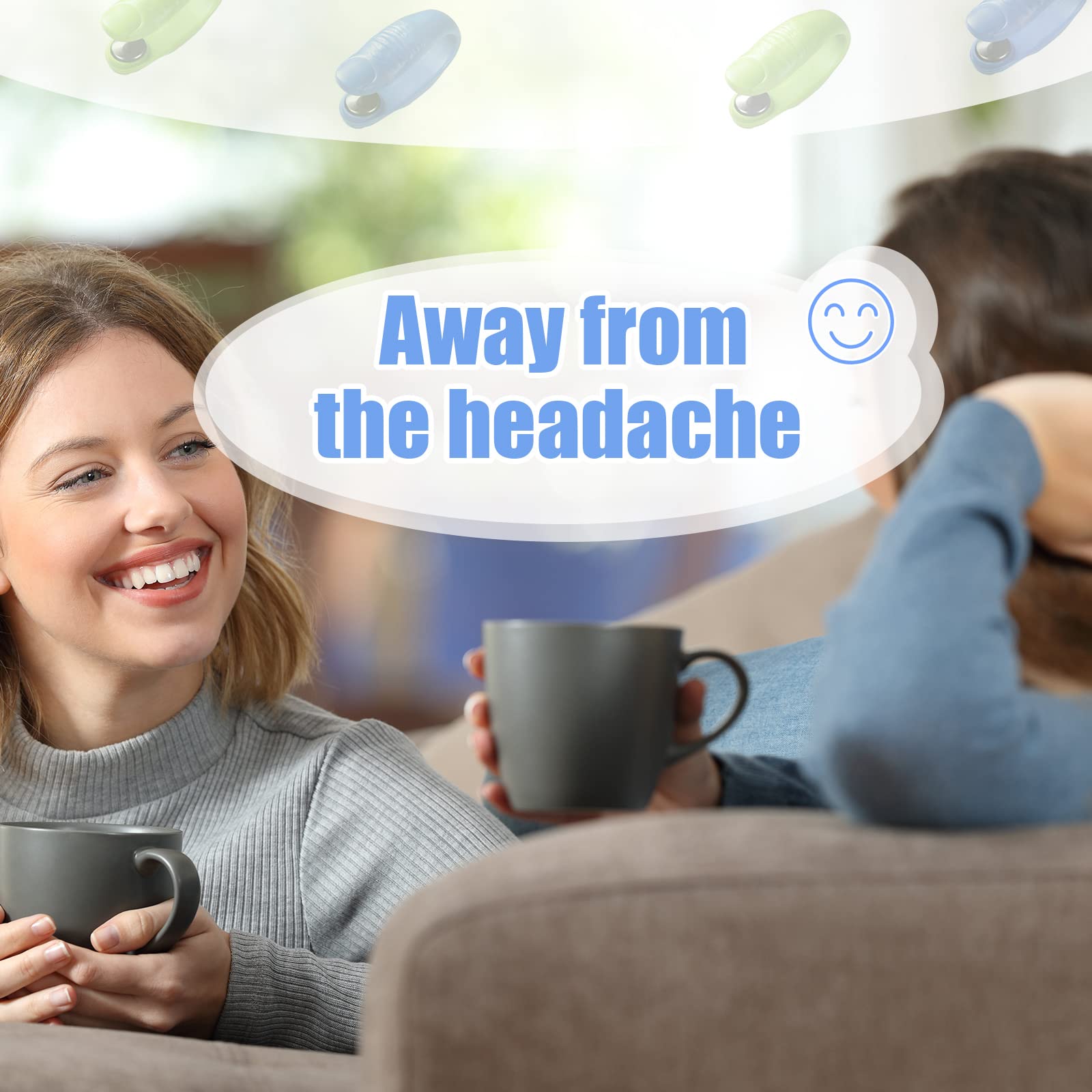 Gift-ready migraine relief clip set in gift box