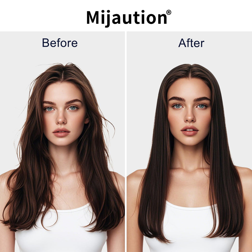 Mijaution collagen hair mask leaves hair soft, shiny, and smooth
