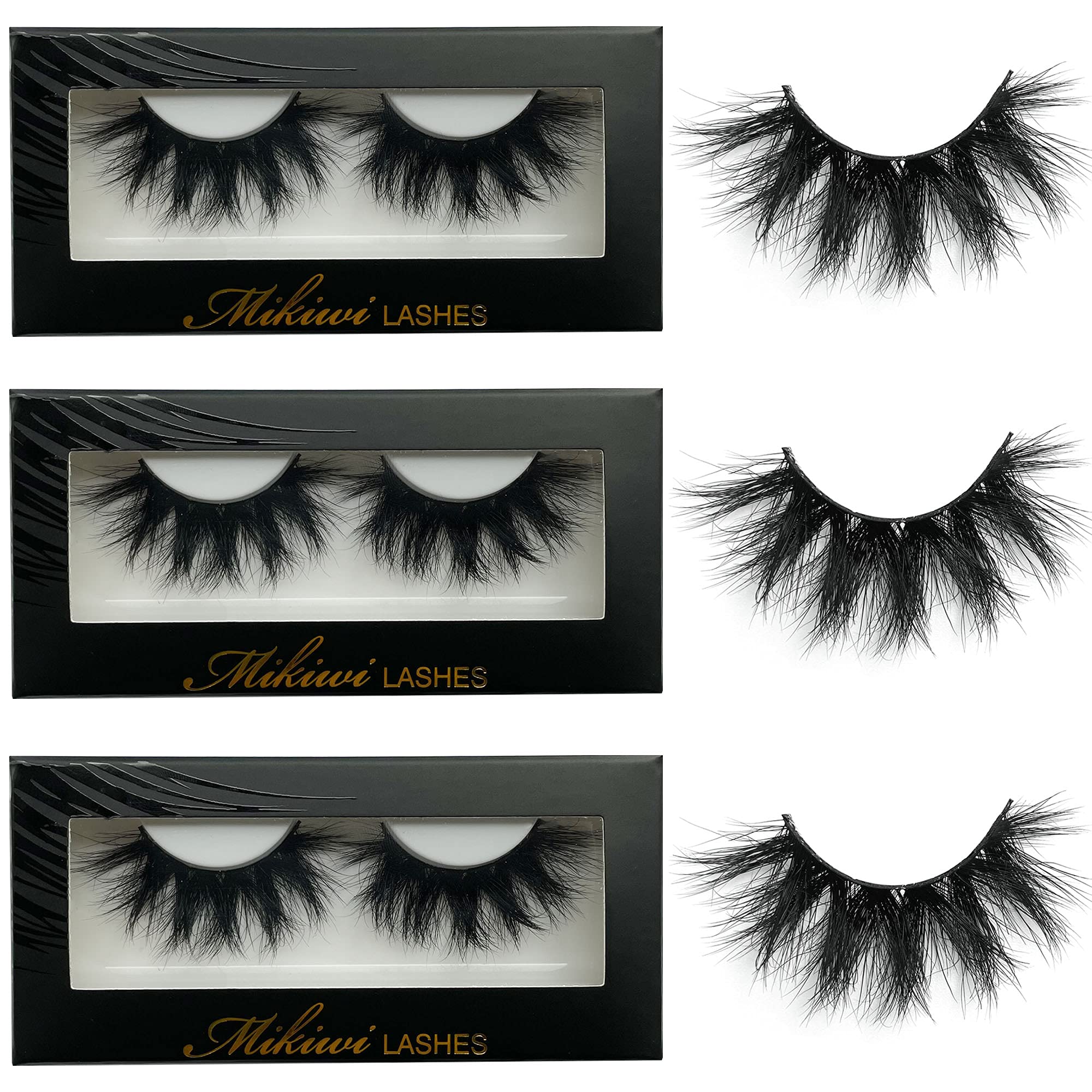 Mikiwi eyelash strip 20-22mm dramatic for bold eyes