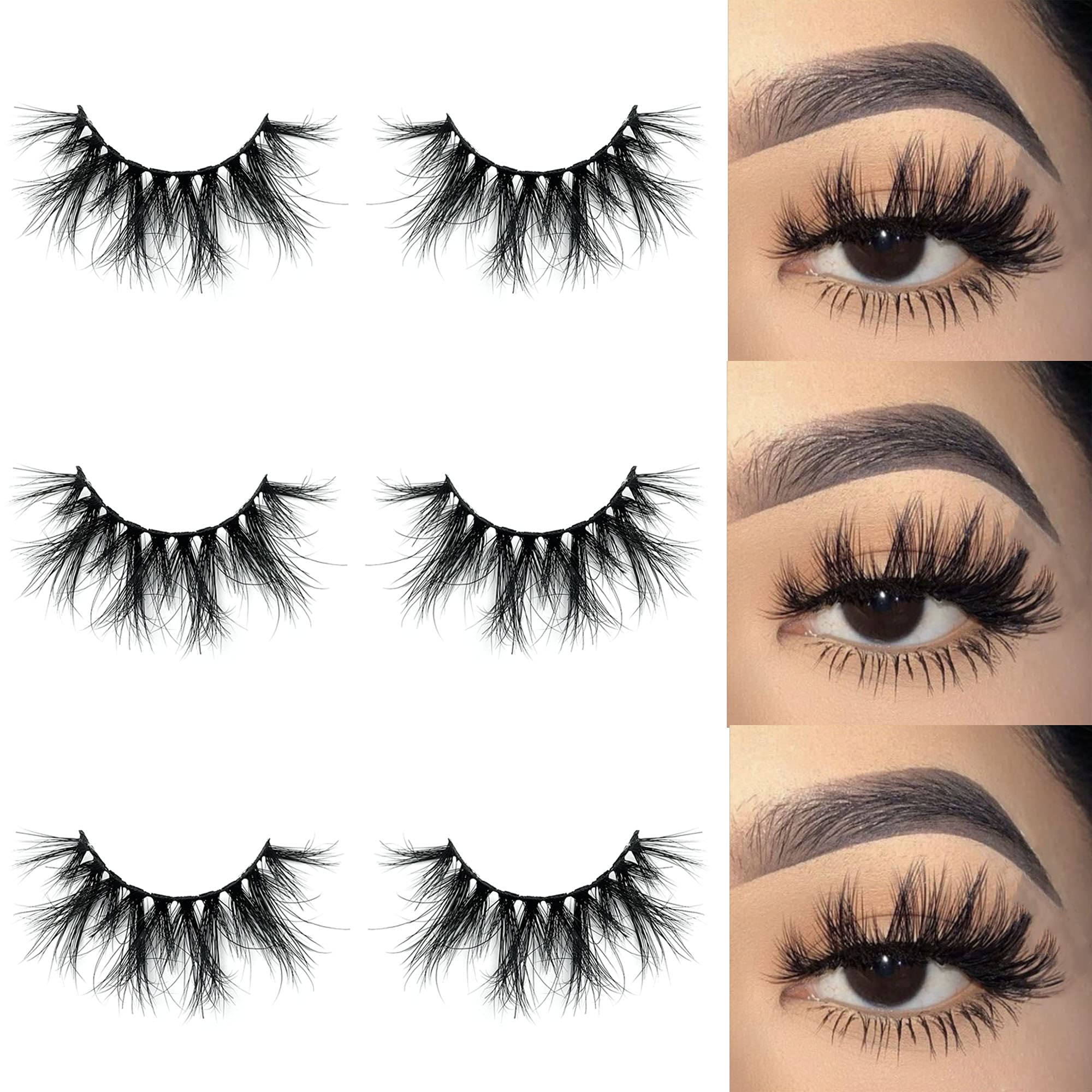 Mikiwi Mink Lashes 5D full-strip 20-22mm for dramatic, long-wearing eyes.