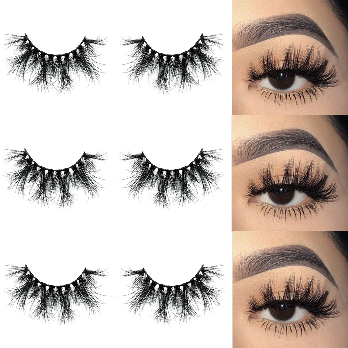 Mikiwi Mink Lashes 5D full-strip 20-22mm for dramatic, long-wearing eyes.