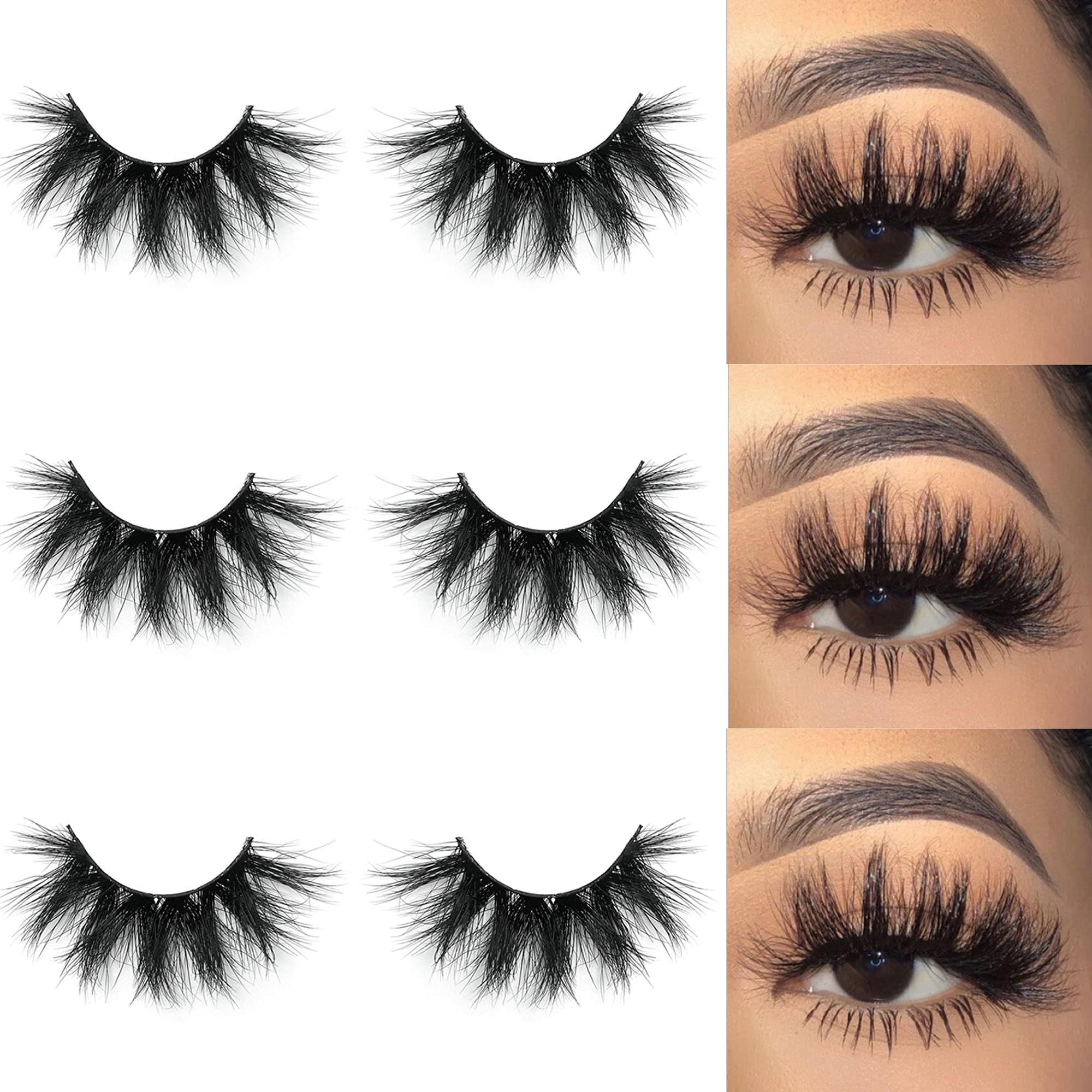 Mikiwi mink lashes 5D super fluffy for a dramatic, comfortable look