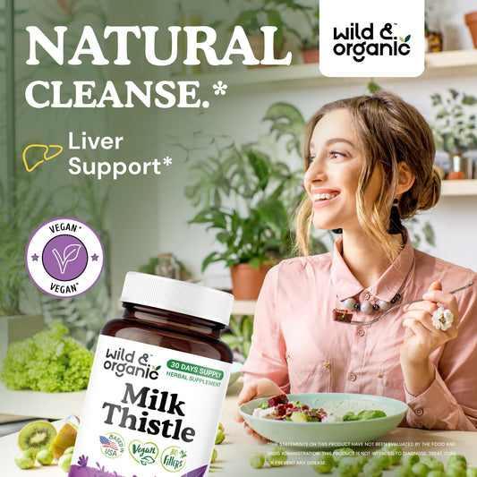 Close-up of milk thistle 1000mg capsules