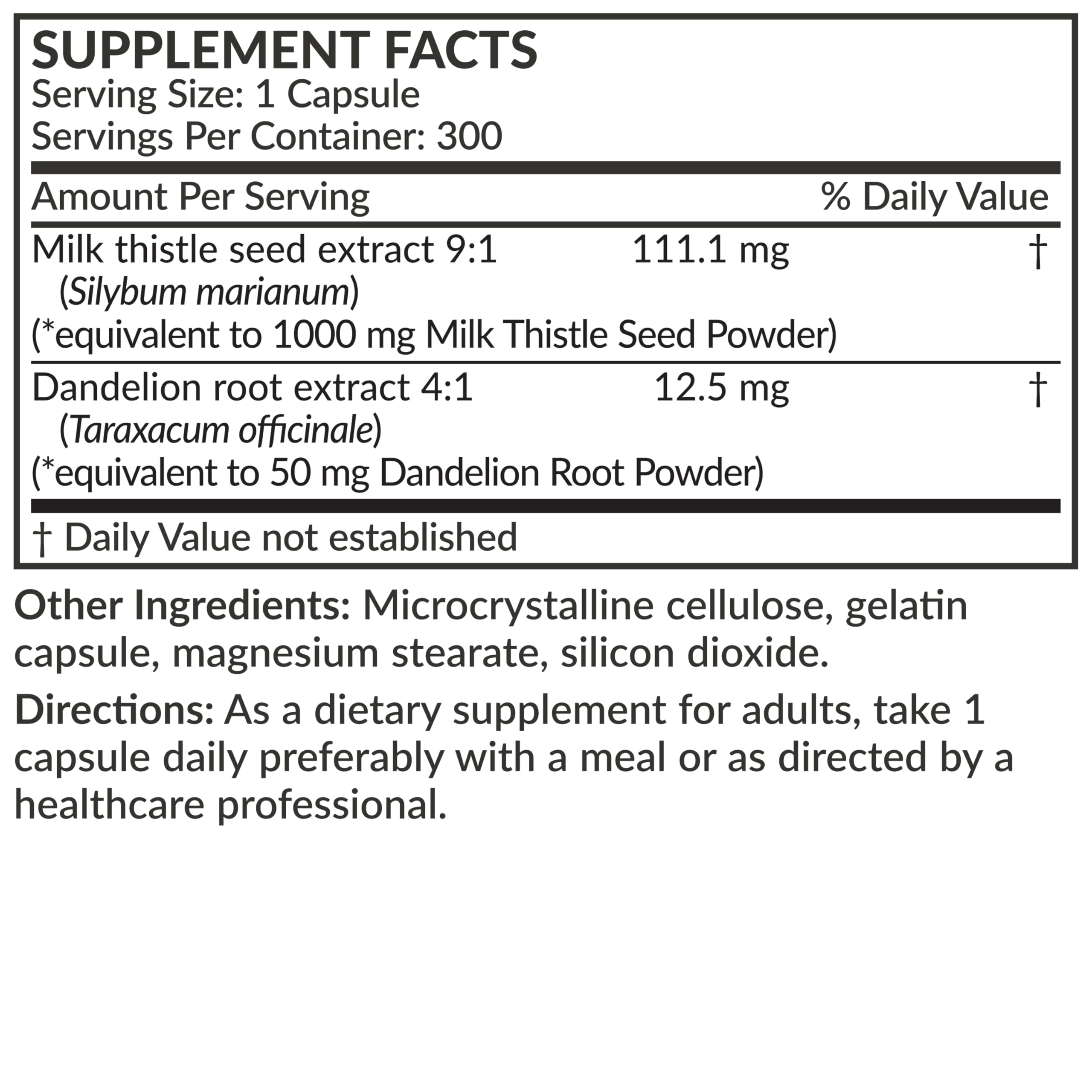 Milk thistle 9:1 extract detail
