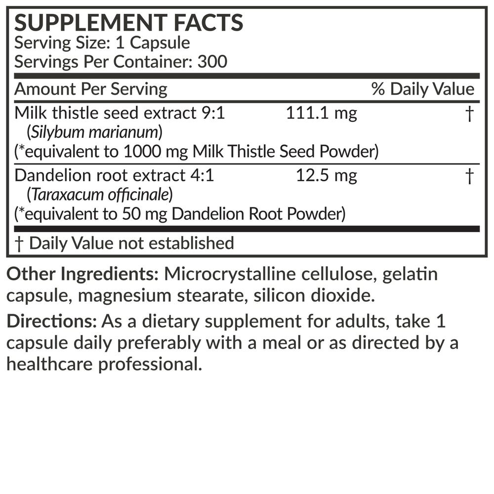 Milk thistle 9:1 extract detail