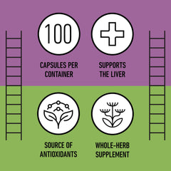 Complete Natural Products milk thistle capsules pack of 2