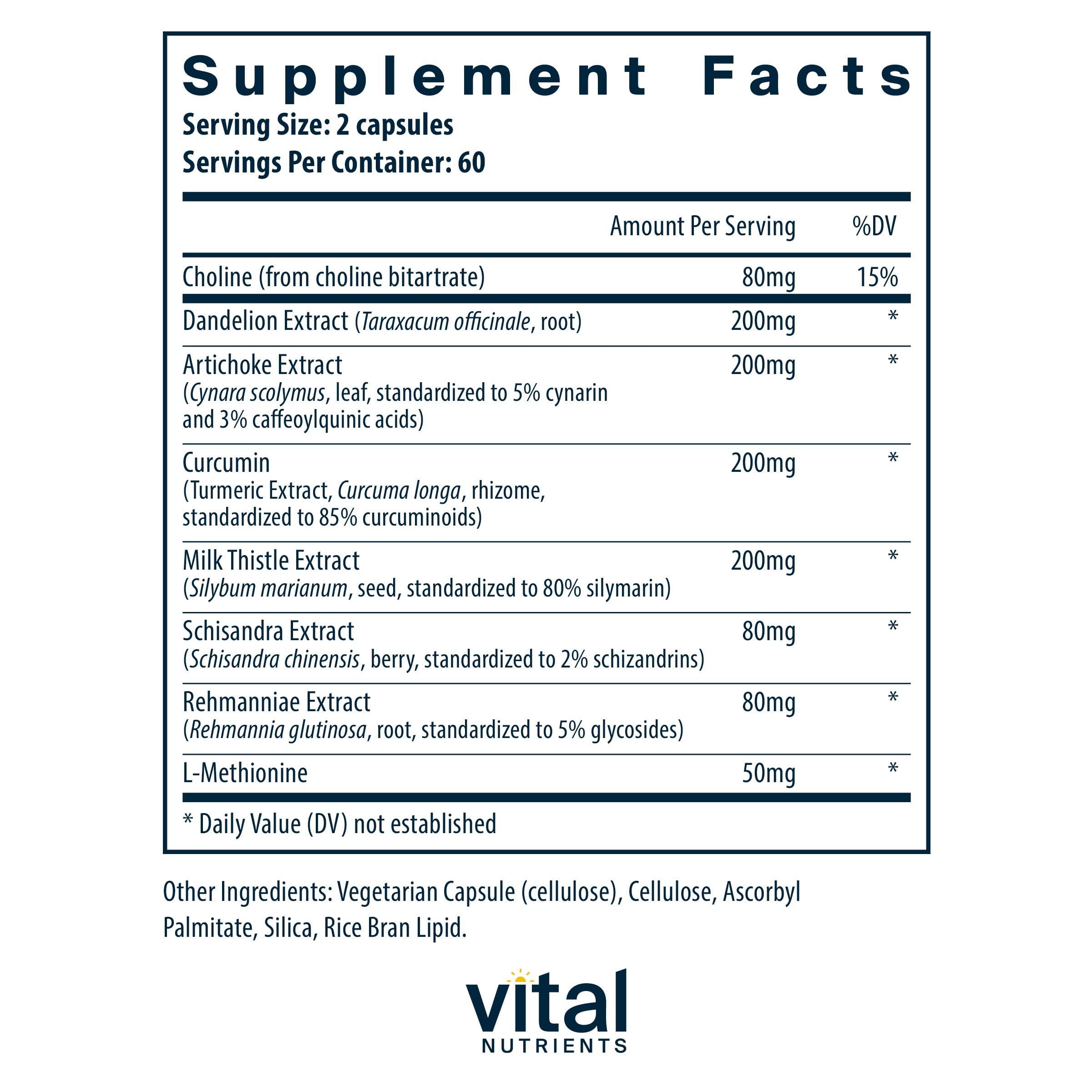 Close-up of milk thistle and curcumin ingredients in Liver Support