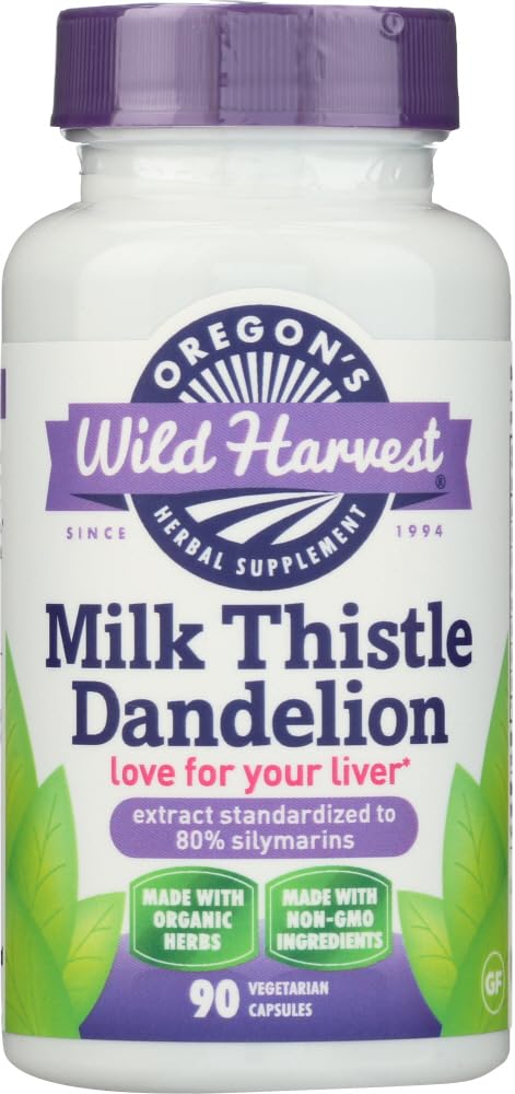 Milk Thistle Dandelion bottle label