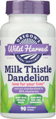 Milk Thistle Dandelion bottle label