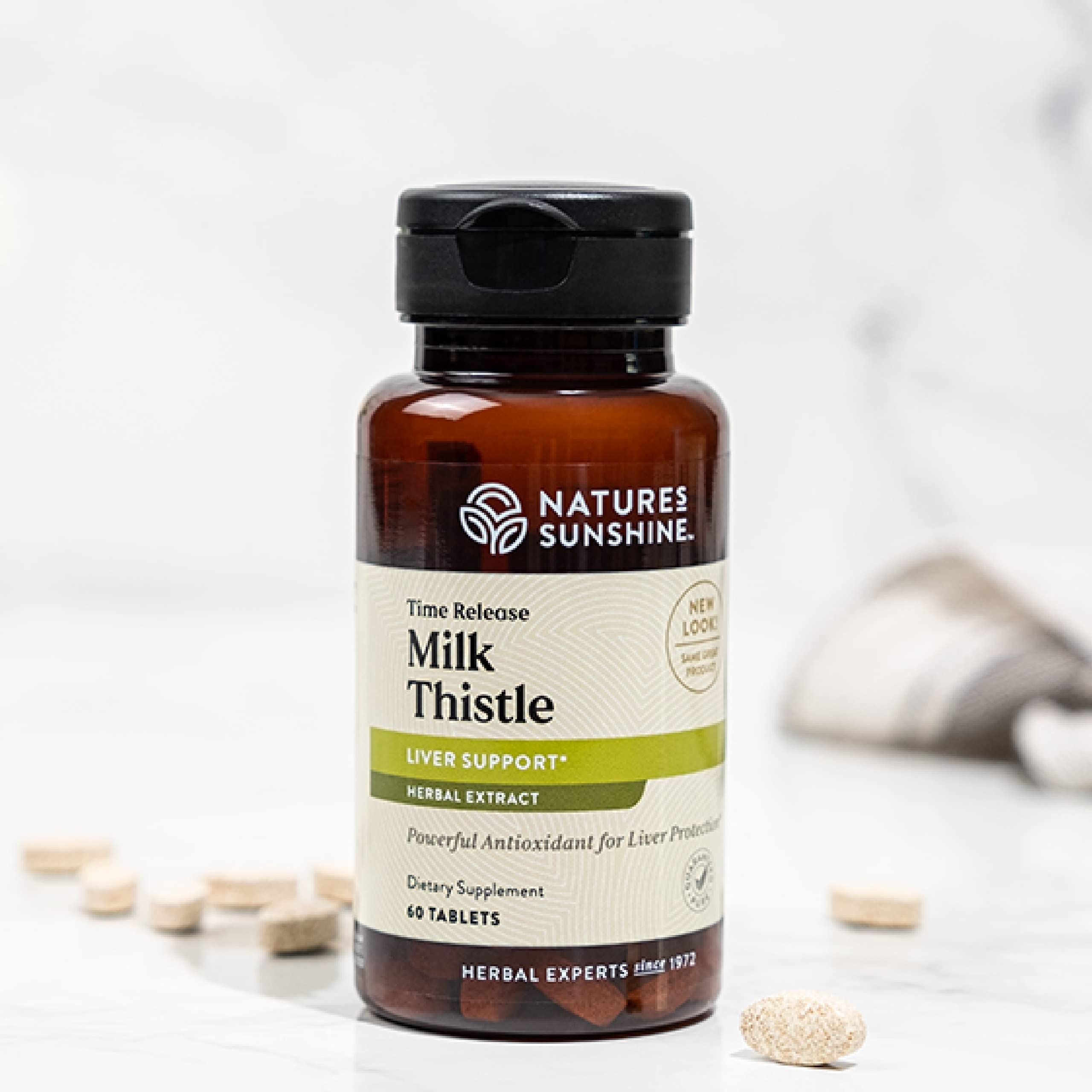 Milk thistle supplement for digestive system support