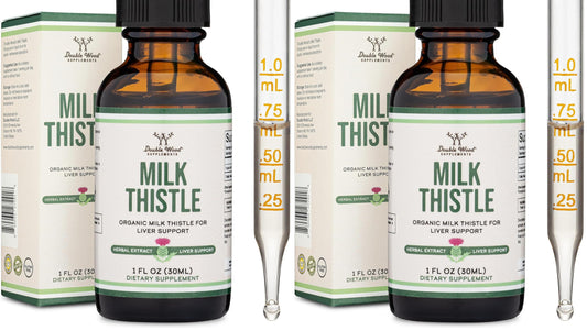 Front view of Milk Thistle Drops bottle - 1 oz, pack of 2