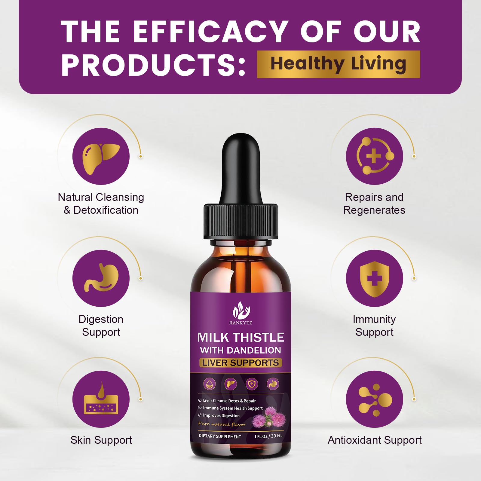 Dropper releasing a 2 ml dose into liquid