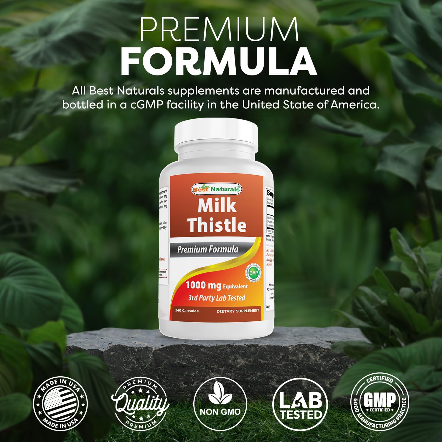 Non-GMO and gluten-free certification on Milk Thistle Extract