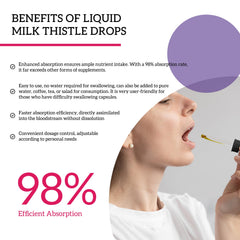 Milk Thistle Drops bottle label and 2-pack packaging