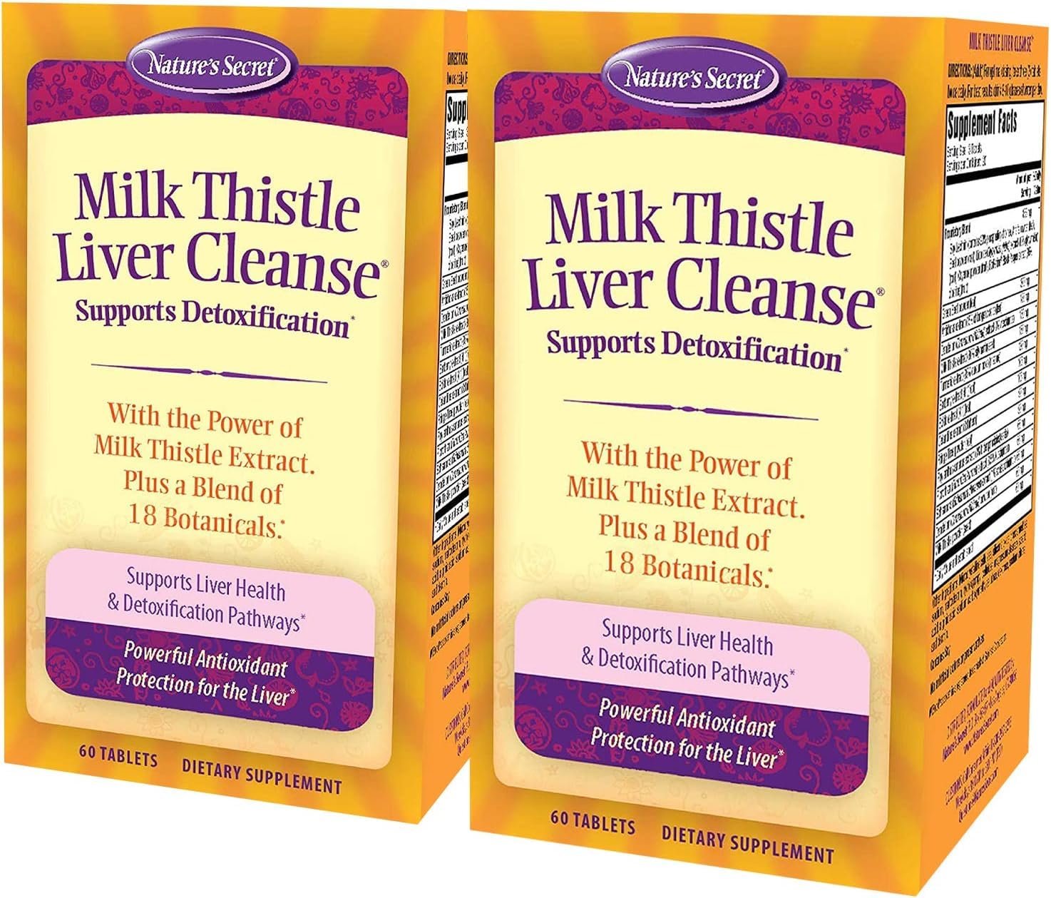 Nature's Secret Milk Thistle Liver Cleanse bottle front view