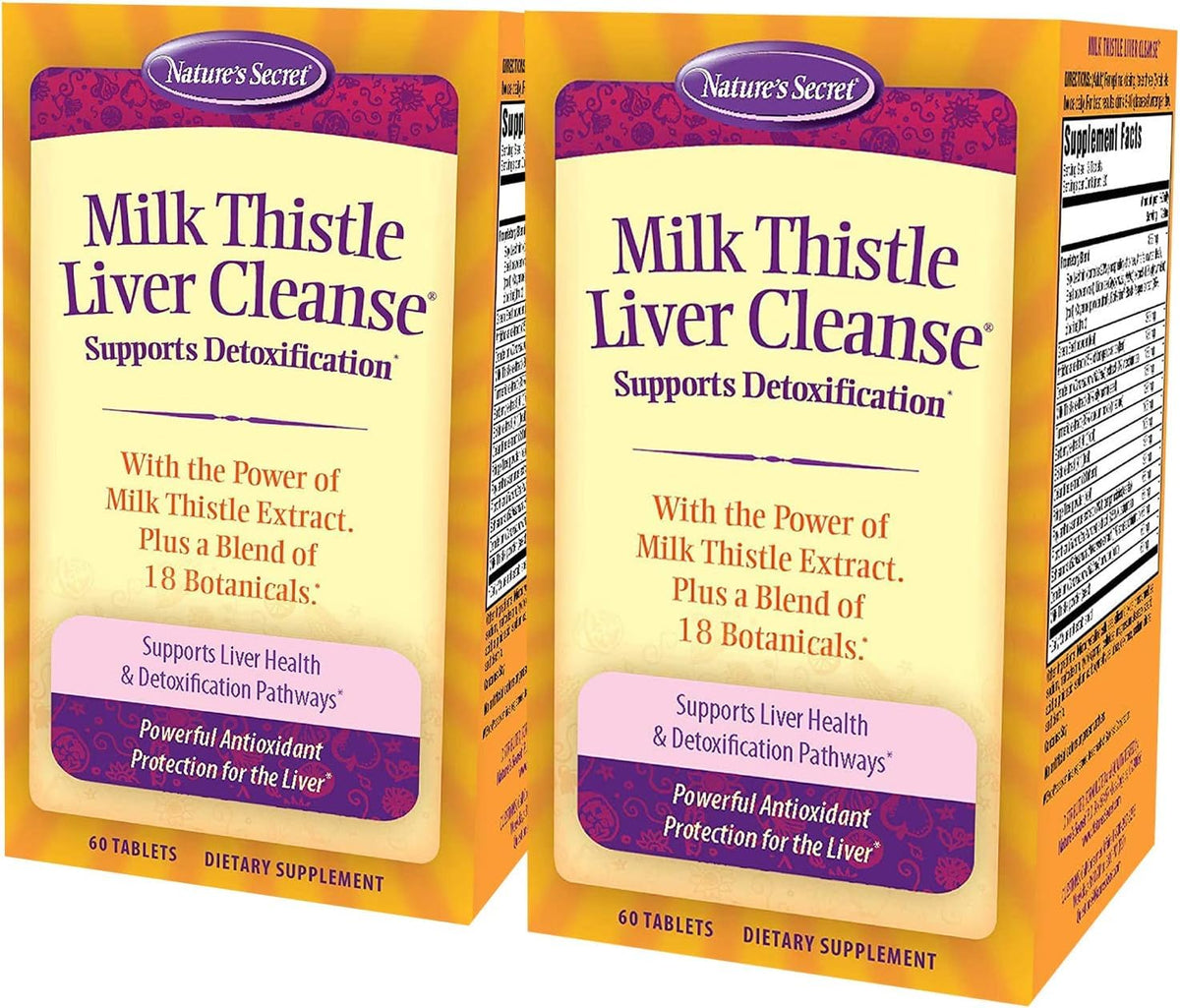 Nature's Secret Milk Thistle Liver Cleanse bottle front view